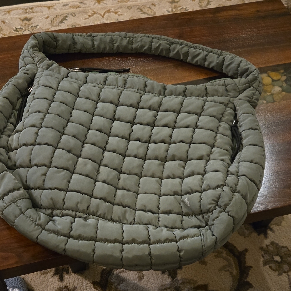 FP Movement by Free People Quilted Green Satchel